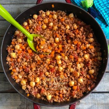 CHILI CON CARNE Y GARBANZOS