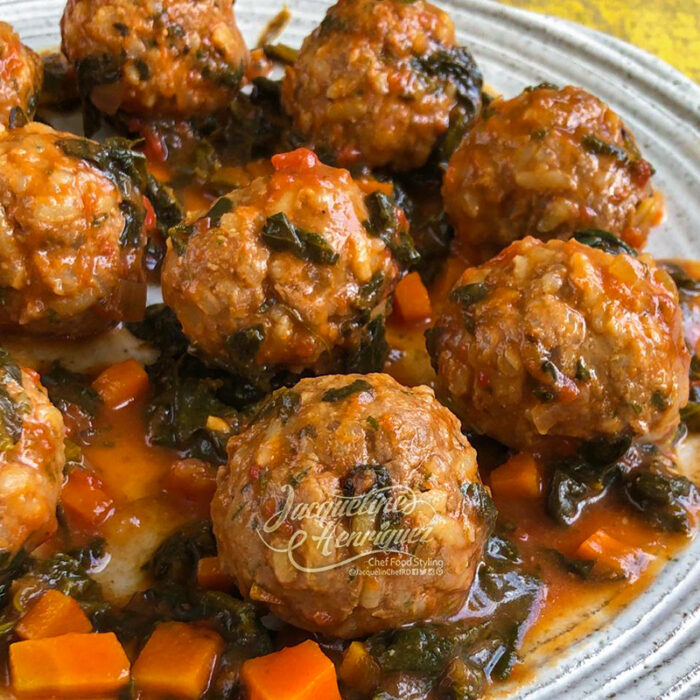 Albóndigas de Arroz con Carne