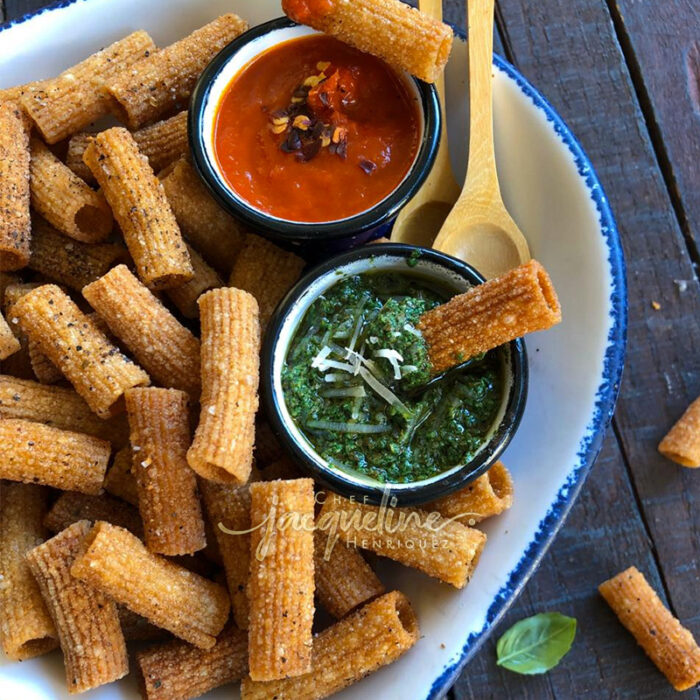 PASTA FRITA CON HIERBAS