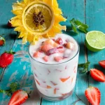 LICUADO DE FRUTAS CREMOSAS CON GIRASOL